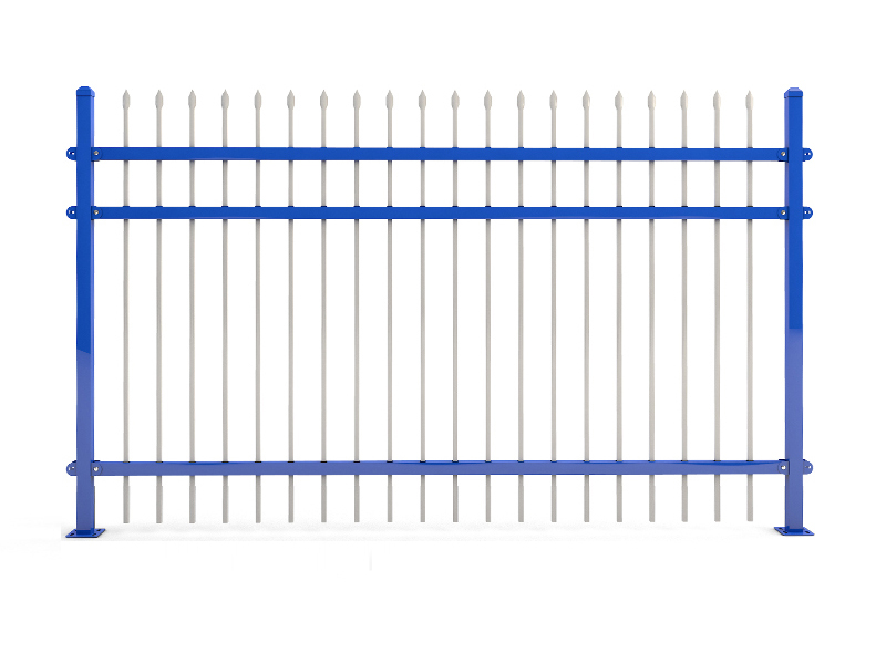 三橫杠別墅鋅鋼柵欄圖片