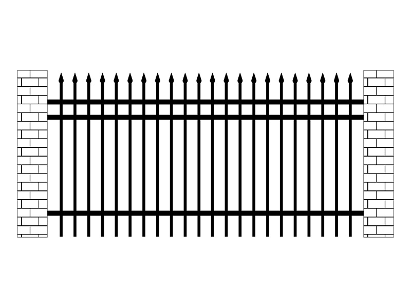 小區(qū)鋅鋼圍欄圖片4